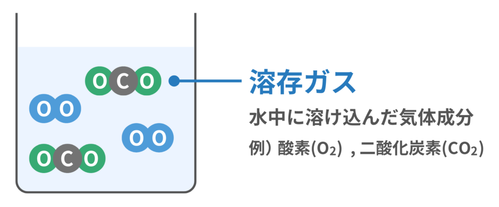 純水中の溶存ガス