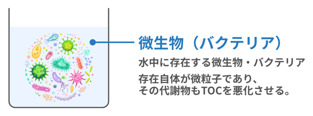 純水中の不純物:微生物・バクテリア